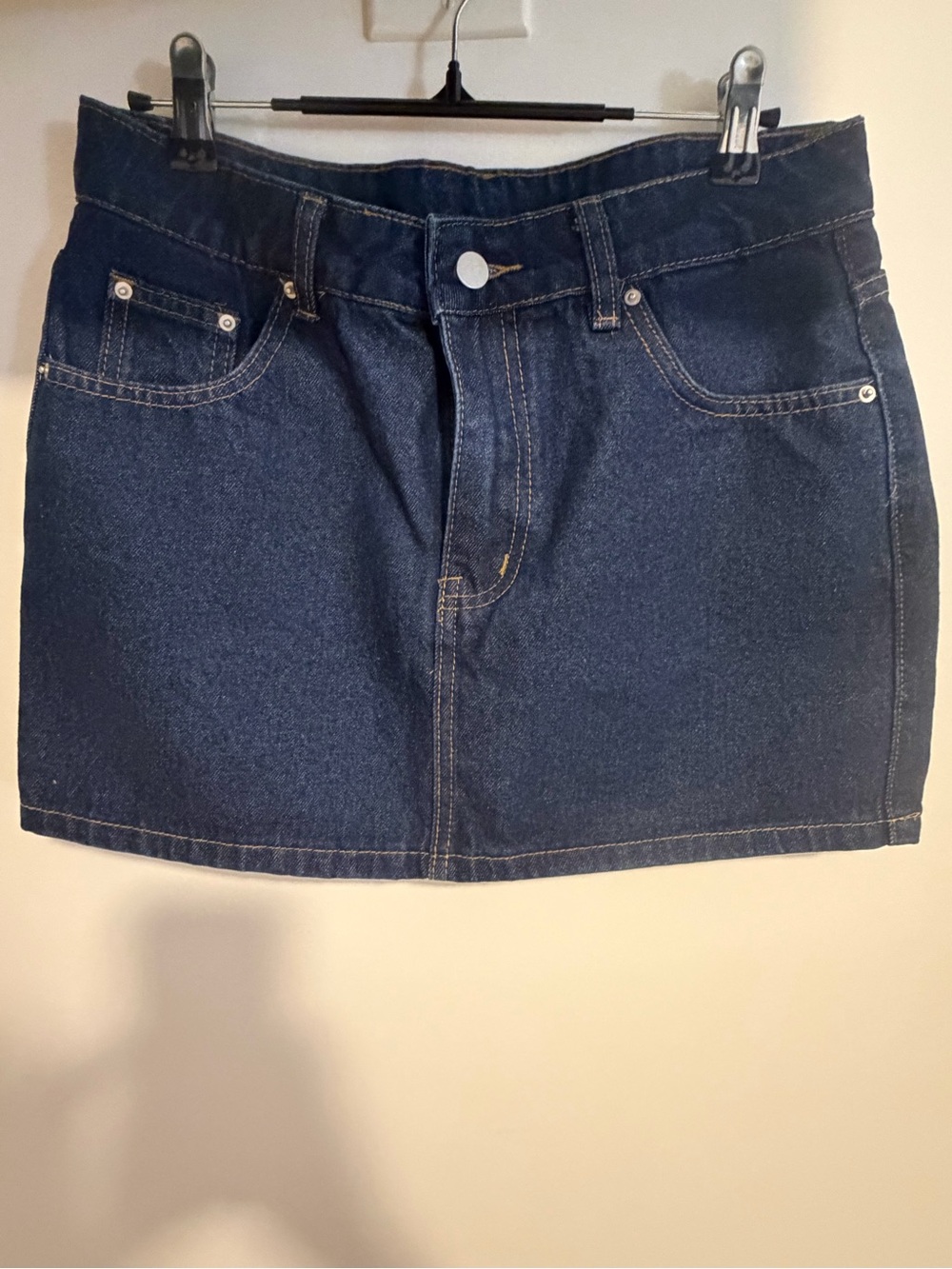 Classic Dark Blue Denim Mini Skirt